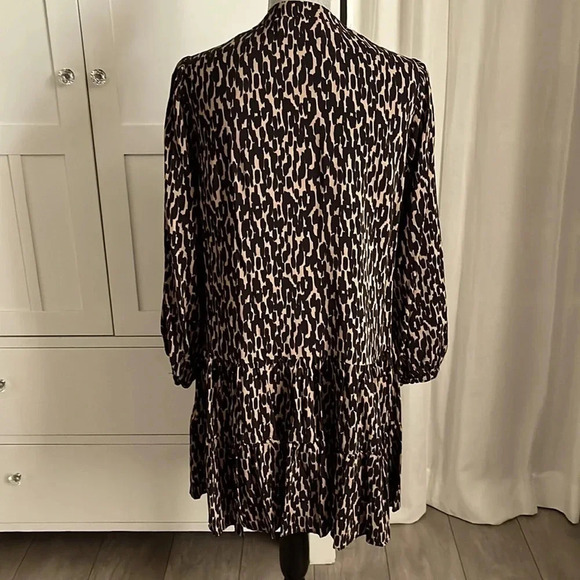ZARA Woman Oversized Cheetah Animal Print Mini Dress, Size S - Picture 6 of 11